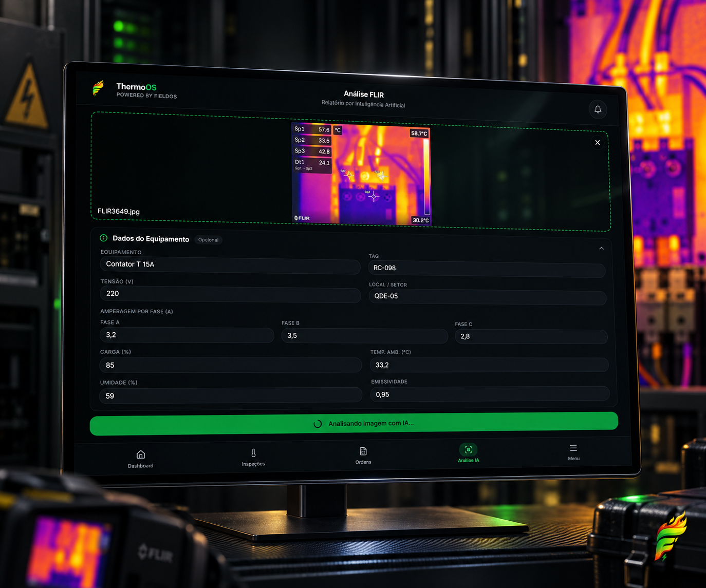 Mockup do projeto ThermoOS